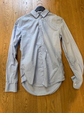Zadig & Voltaire Men's Light Blue Casual Button-Down Shirt